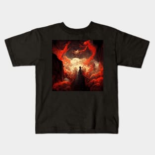 Fine Line Between Heaven and Hell Kids T-Shirt